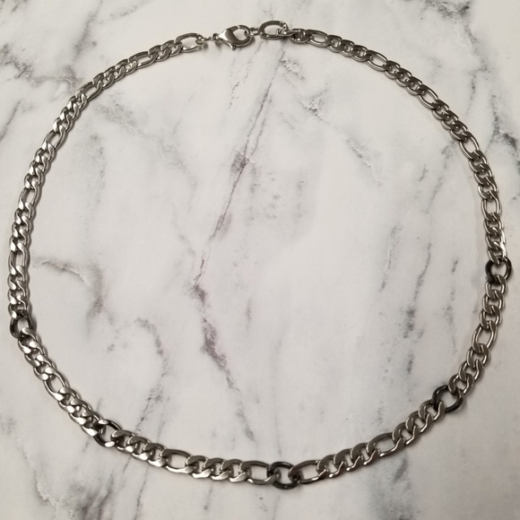 New Flat Link Chain Necklace - Picture 3 of 8